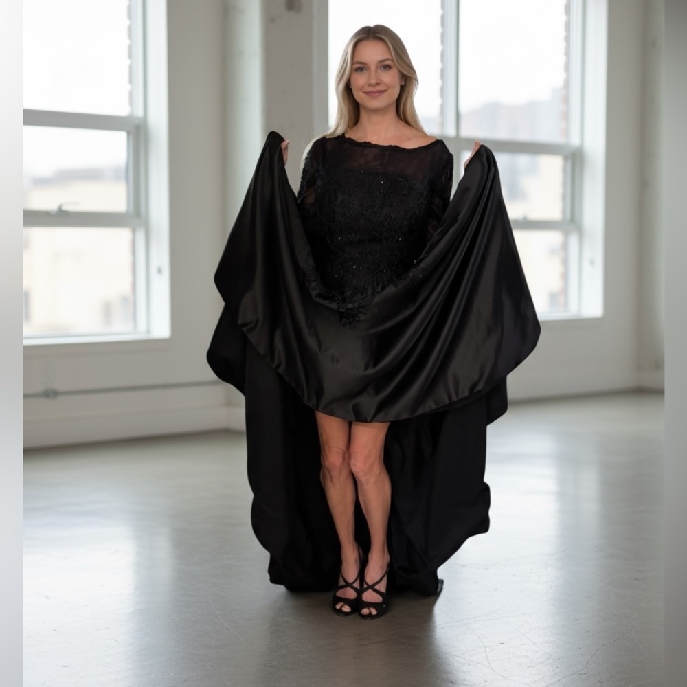 Black Wedding Dress / Evening Gown Size 6 NWT